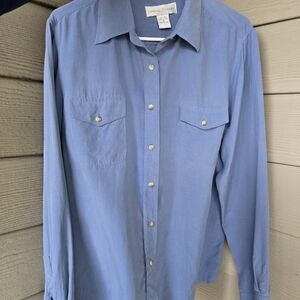 Casual Corner Men's Blue Shirt